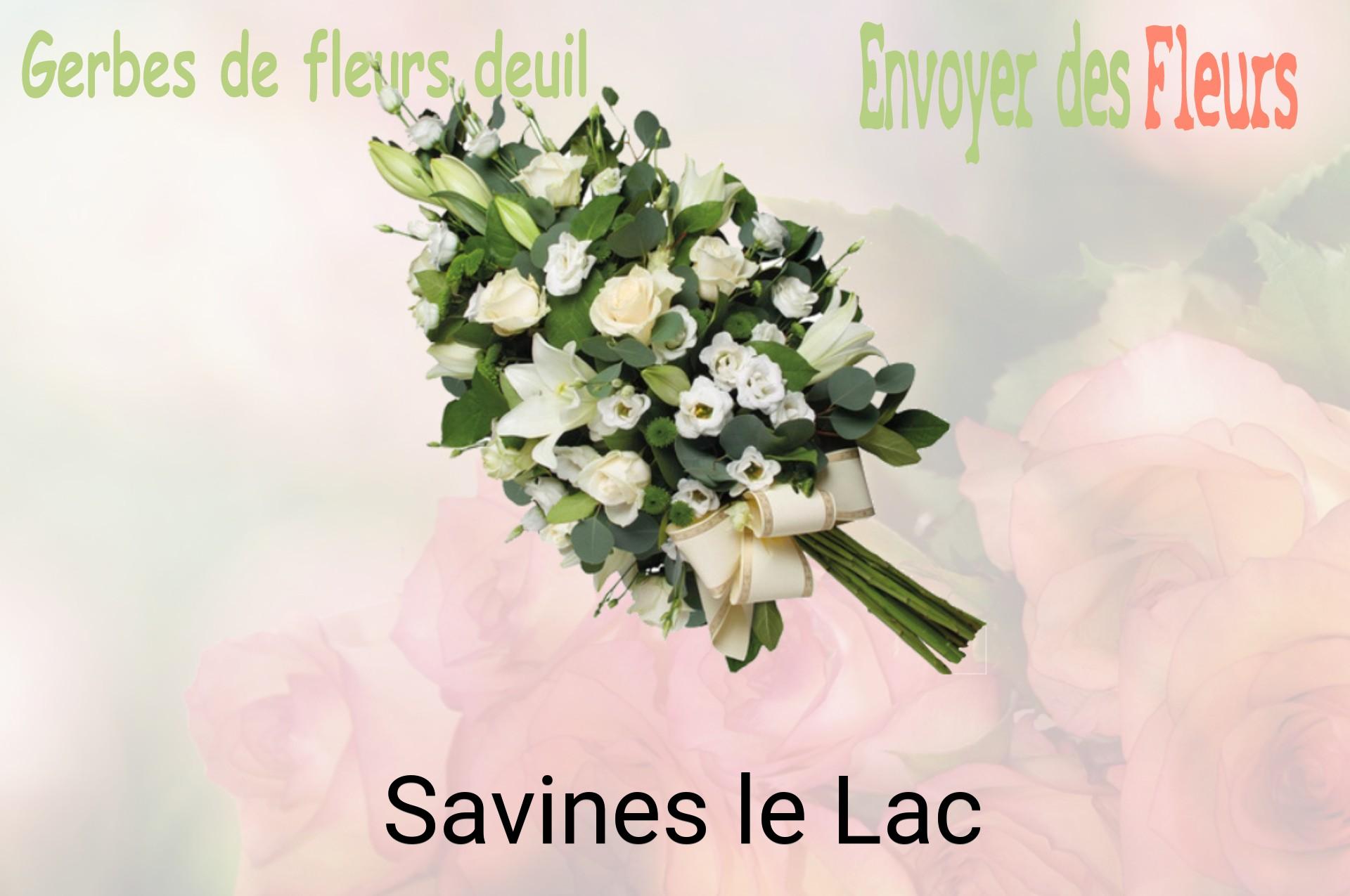 Gerbe de fleurs de deuil livrée à Savines-le-Lac